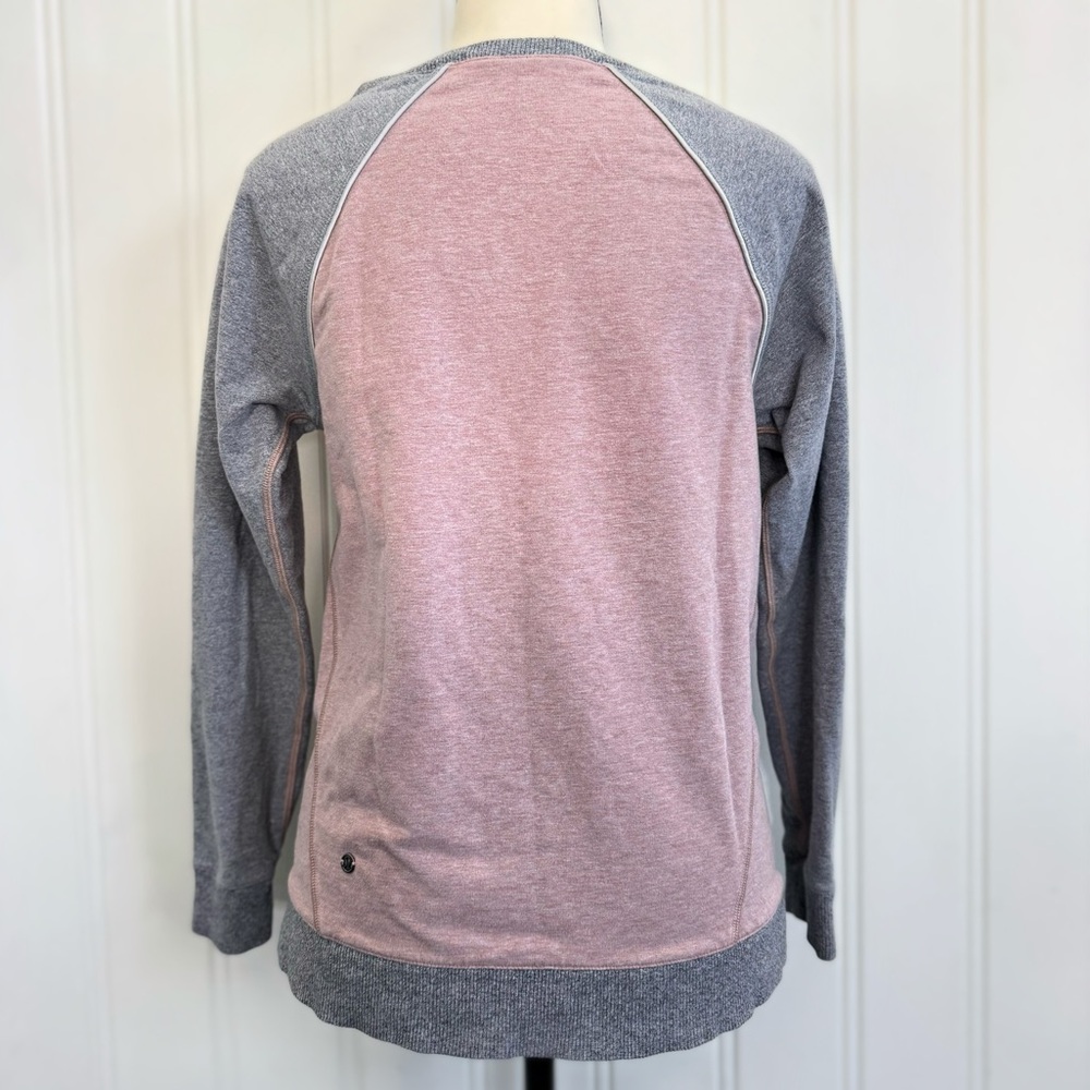 EUC! LULULEMON 🍋 Women’s Crew Love Pullover Heathered Berry/Medium Grey Size 6 - Picture 7 of 10